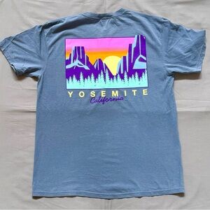 Men’s Buzz‎ Yosemite California Navy Blue Graphic T-Shirt Size Large